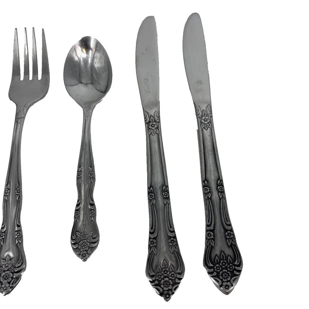Rogers Co Dream Rose aka Rose Bud Stainless Miscellaneous Set of 6 Silverware